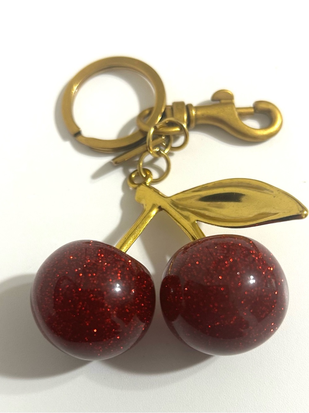 New Coach Cherry Bag Charm